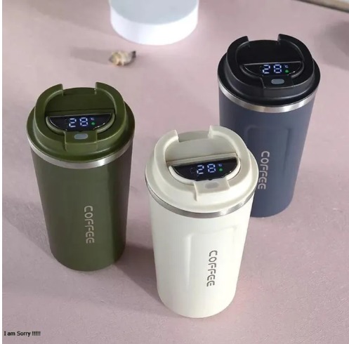 Temperature Smart Vacuum Insulated Thermos Coffee Shipper with LED